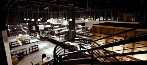 挑高的辦公環境